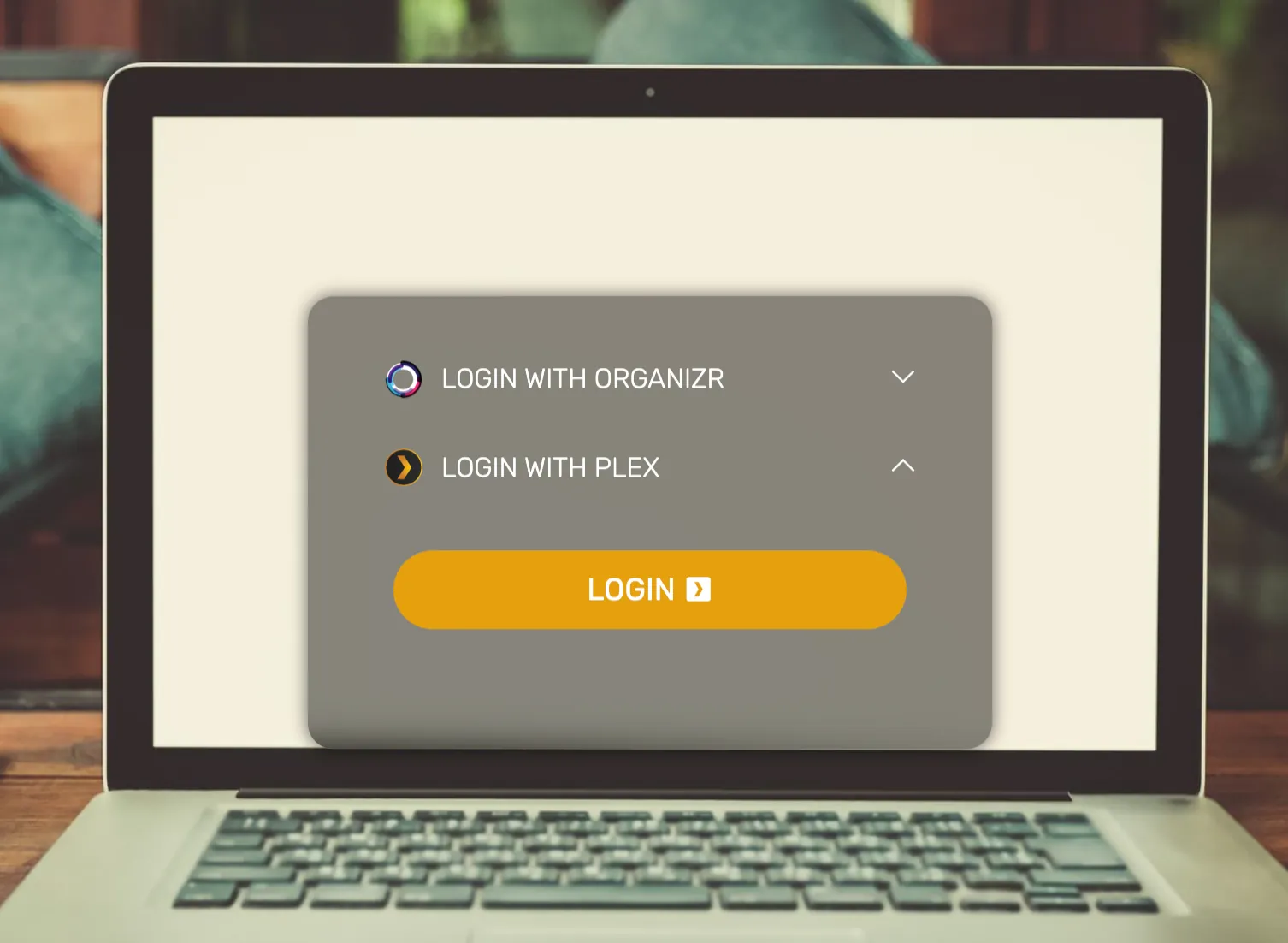 organizr-plex-authentication-page
